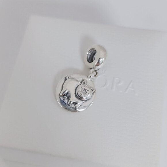 Pandora Chinese Zodiac Pig Dangle Charm S925 Silver with box - Picture 2 of 5